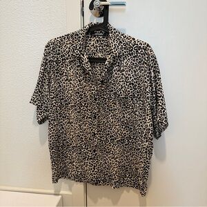 Motel Button Up Shirt Cheetah